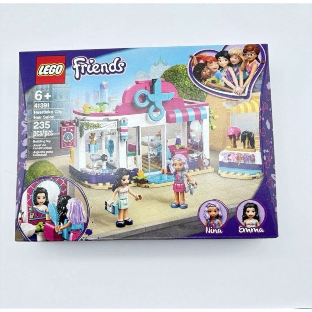 Lego Friends Heartlake City Hair Salon #41391 Nina Emma 235 Pieces New Sealed